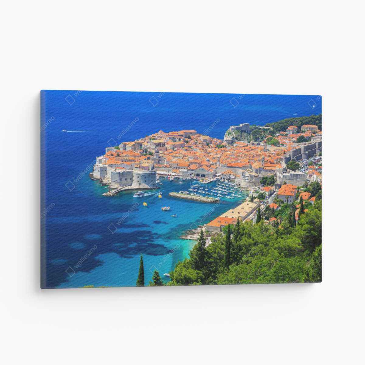 Canvas print Dubrovnik old town aerial view