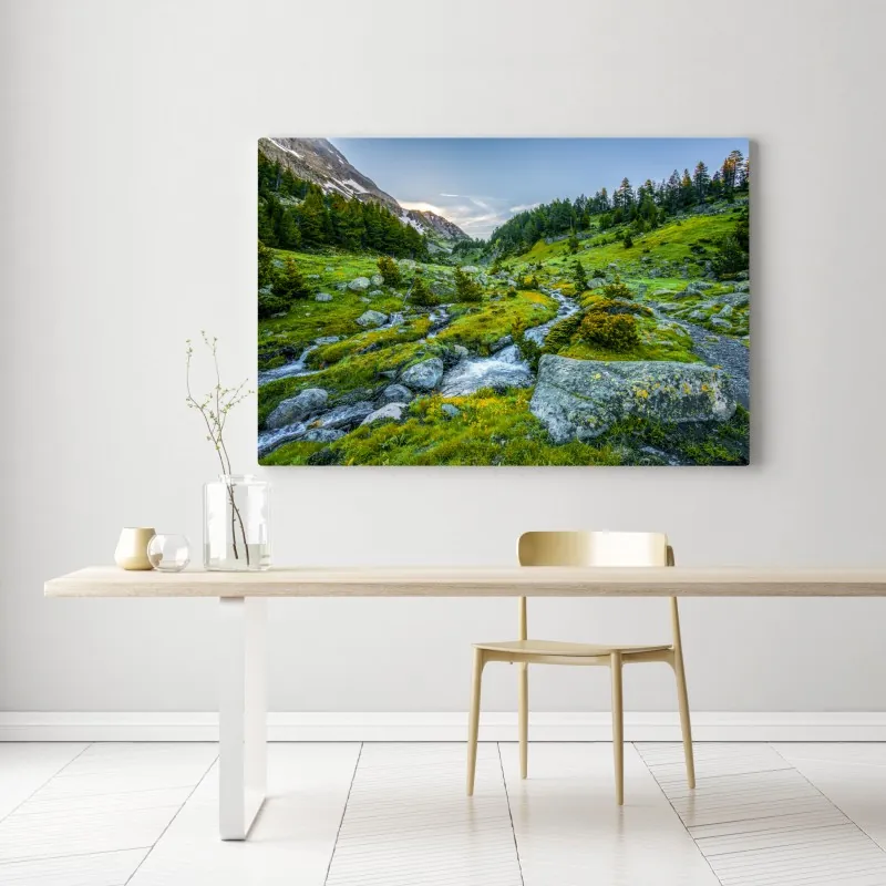 Obraz na płótnie słoneczna dolina w Posets y Maladeta, Pireneje – Wallissimo® Obraz na płótnie słoneczna dolina w Posets y Maladeta, Pireneje – Wallissimo®