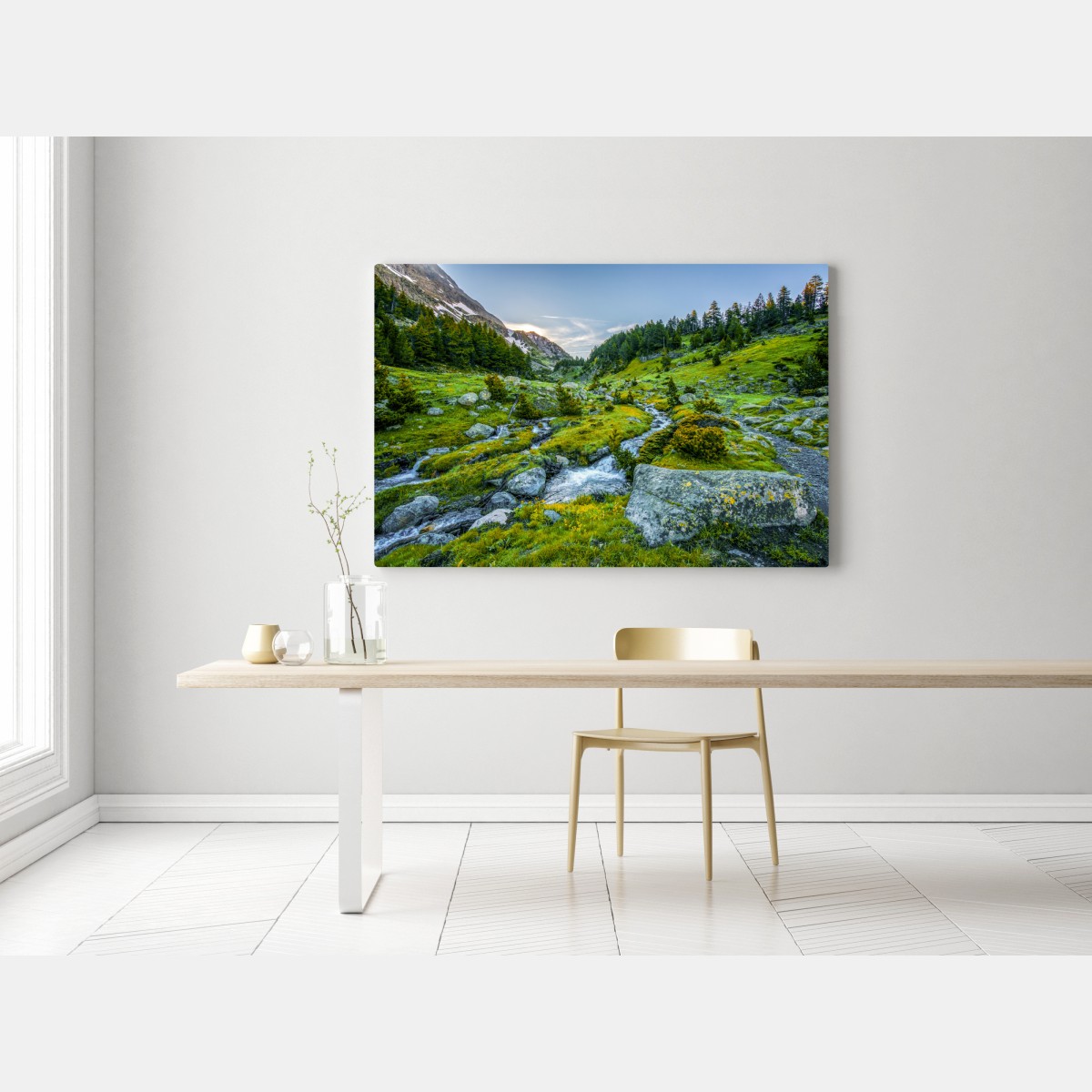 Obraz na płótnie słoneczna dolina w Posets y Maladeta, Pireneje – Wallissimo® Obraz na płótnie słoneczna dolina w Posets y Maladeta, Pireneje – Wallissimo®