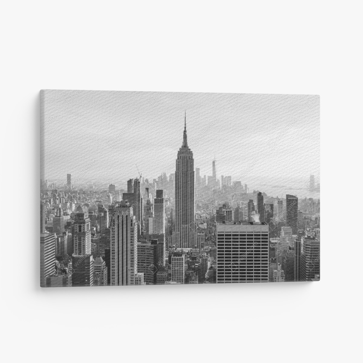 Canvas print New York skyline in black and white