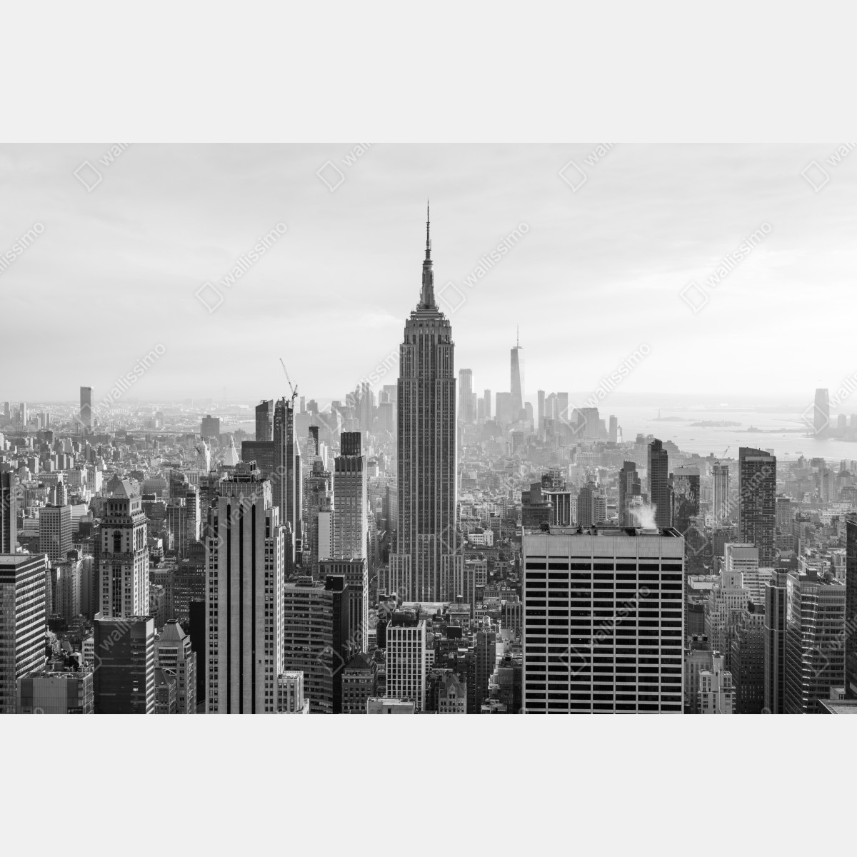 Obraz na płótnie Nowy Jork panorama w czerni i bieli – Wallissimo® Obraz na płótnie Nowy Jork panorama w czerni i bieli – Wallissimo®
