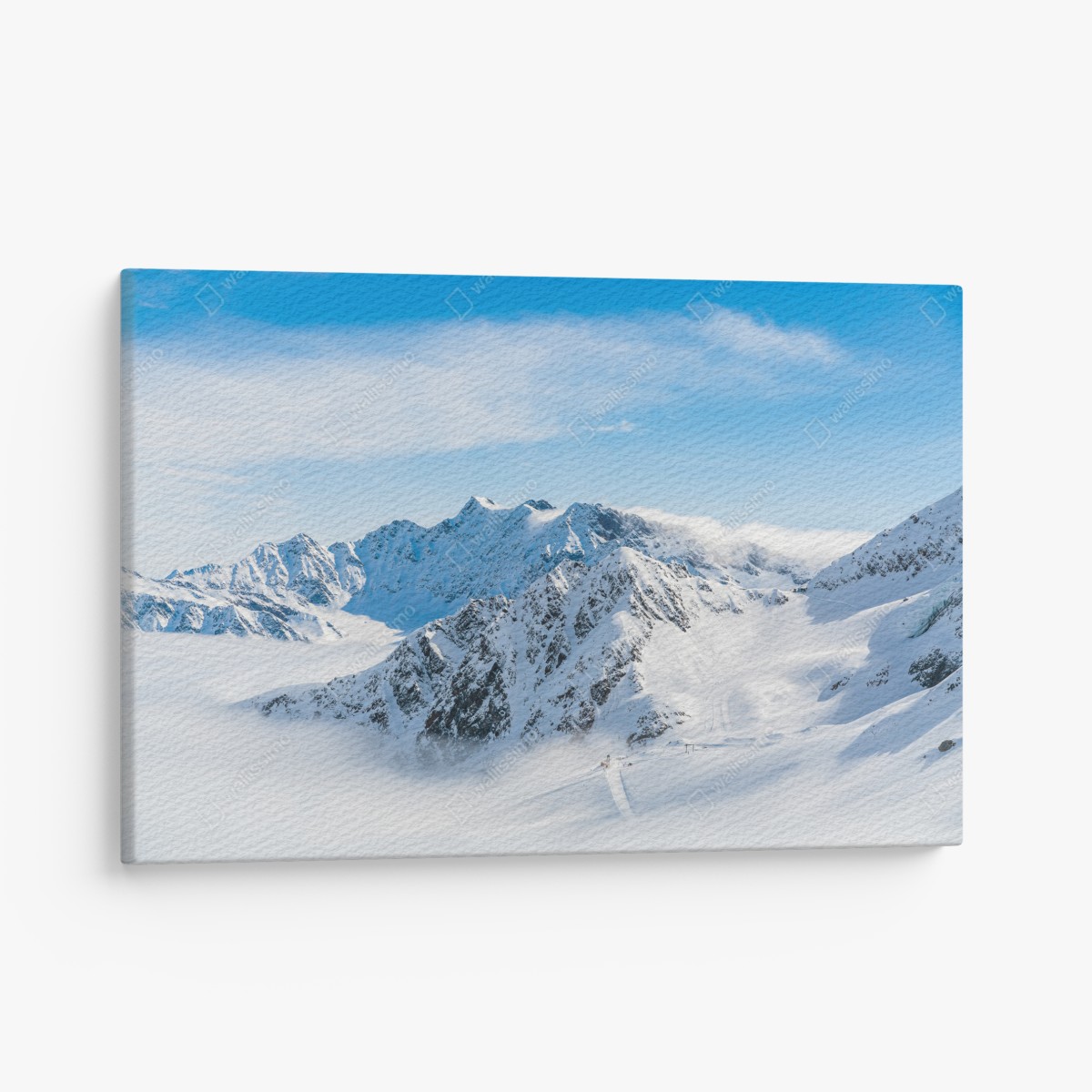 Canvas print Kaunertal glacier panorama over snowy peaks