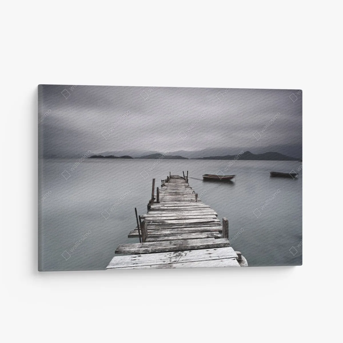 Obraz na płótnie ciche drewniane molo nad spokojnym morzem – Wallissimo® Obraz na płótnie ciche drewniane molo nad spokojnym morzem – Wallissimo®