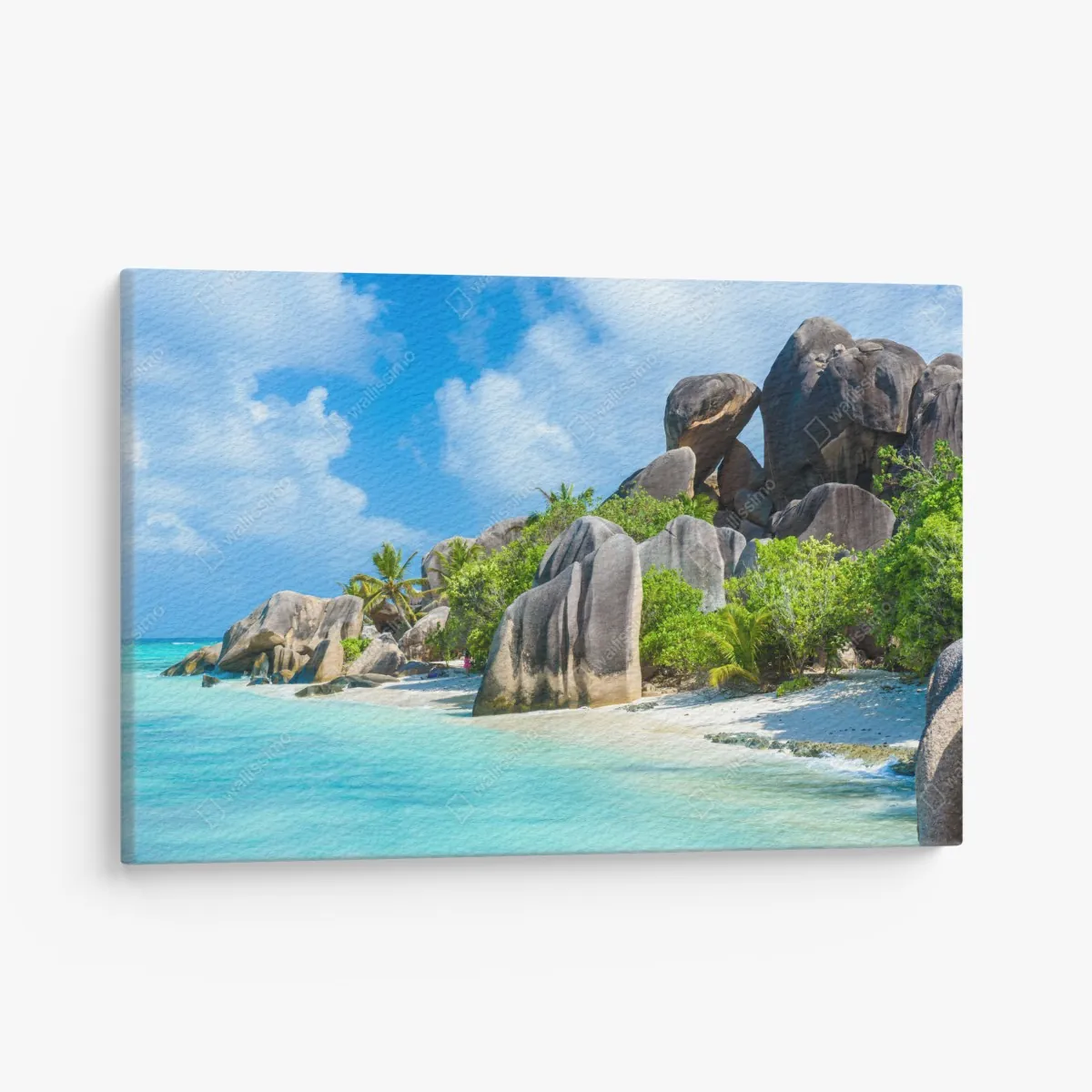 Obraz na płótnie plaża Anse Source d'Argent, La Digue – Wallissimo® Obraz na płótnie plaża Anse Source d'Argent, La Digue – Wallissimo®