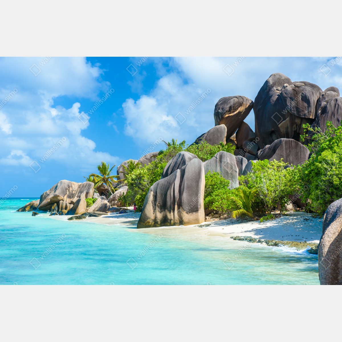 Obraz na płótnie plaża Anse Source d'Argent, La Digue – Wallissimo® Obraz na płótnie plaża Anse Source d'Argent, La Digue – Wallissimo®