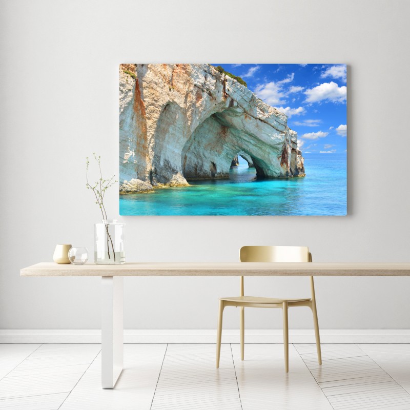 Obraz na płótnie błękitne jaskinie na Zakynthos – Wallissimo® Obraz na płótnie błękitne jaskinie na Zakynthos – Wallissimo®