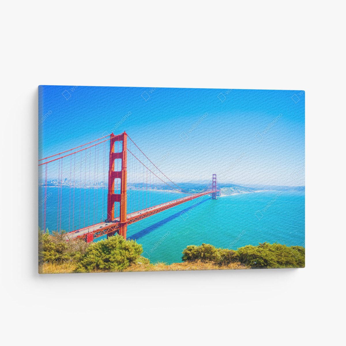 Canvas print Golden Gate Bridge over San Francisco bay