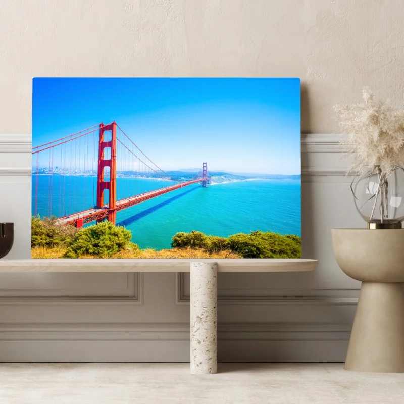 Obraz na płótnie most Golden Gate nad zatoką San Francisco – Wallissimo® Obraz na płótnie most Golden Gate nad zatoką San Francisco – Wallissimo®