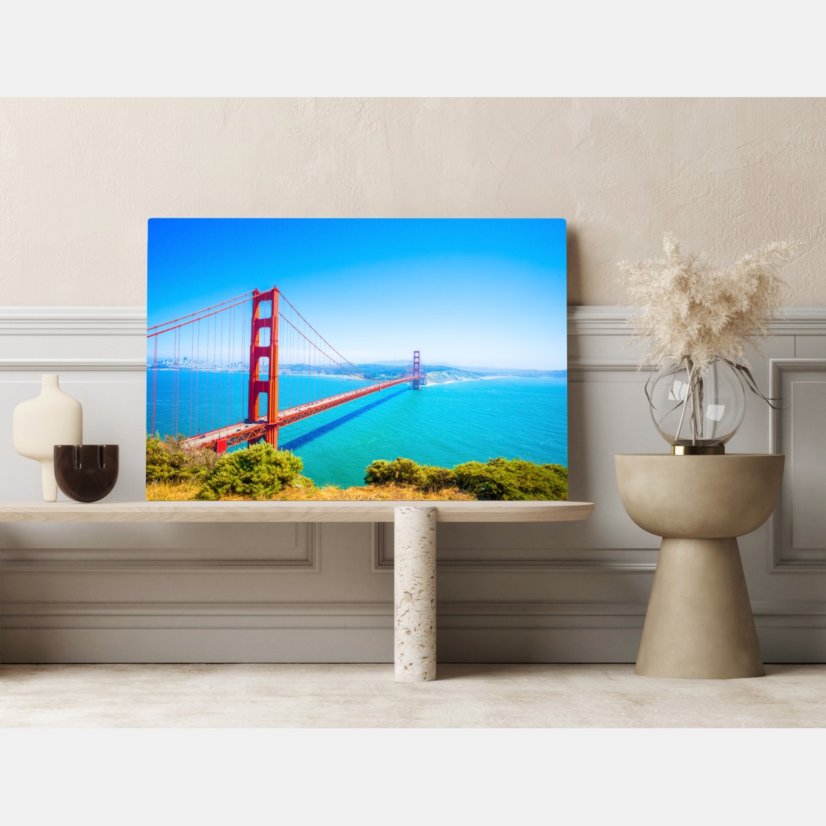 Obraz na płótnie most Golden Gate nad zatoką San Francisco – Wallissimo® Obraz na płótnie most Golden Gate nad zatoką San Francisco – Wallissimo®