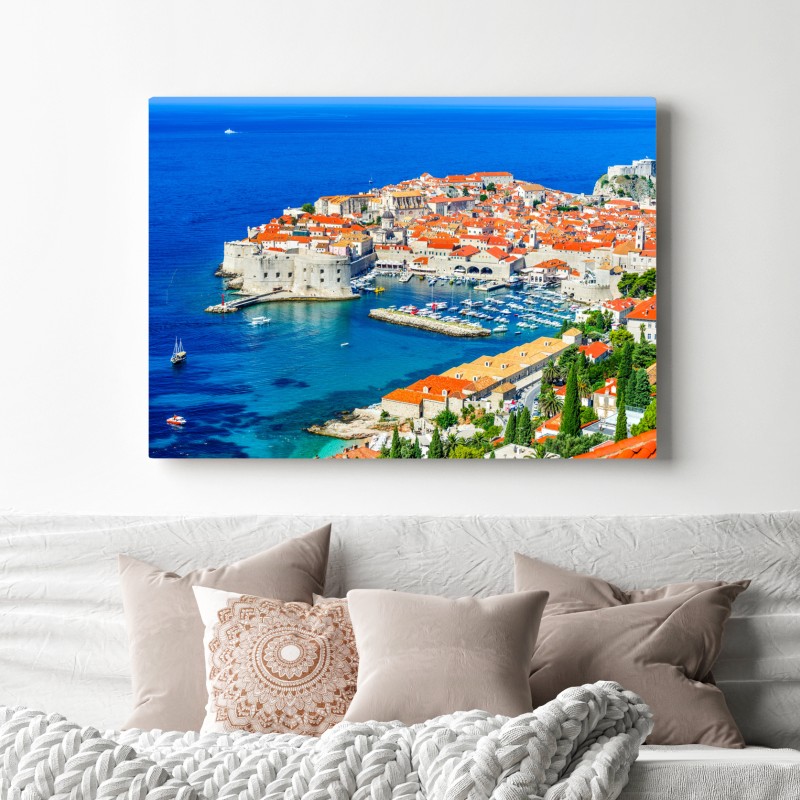 Obraz na płótnie Dubrownik panorama starego miasta – Wallissimo® Obraz na płótnie Dubrownik panorama starego miasta – Wallissimo®