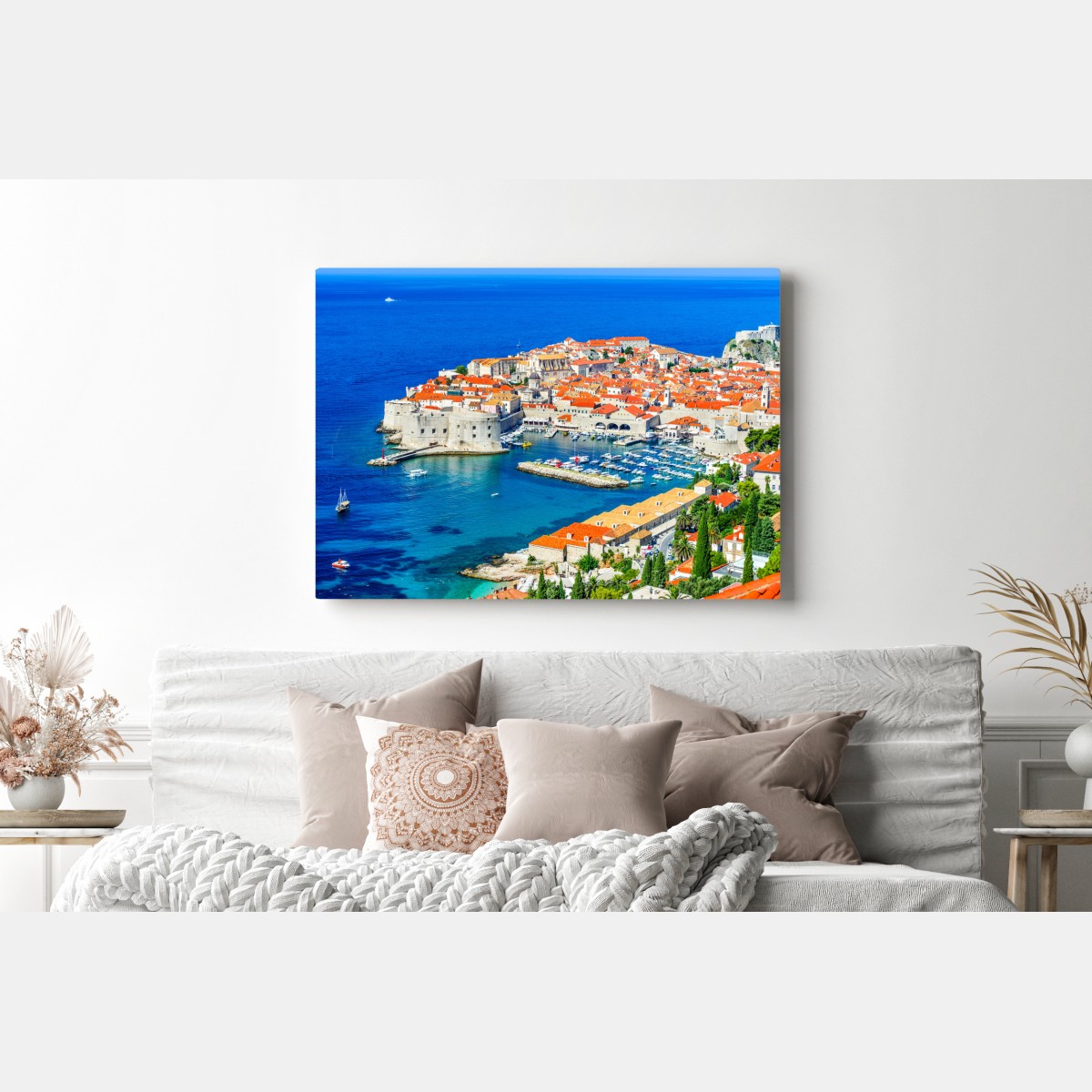 Obraz na płótnie Dubrownik panorama starego miasta – Wallissimo® Obraz na płótnie Dubrownik panorama starego miasta – Wallissimo®