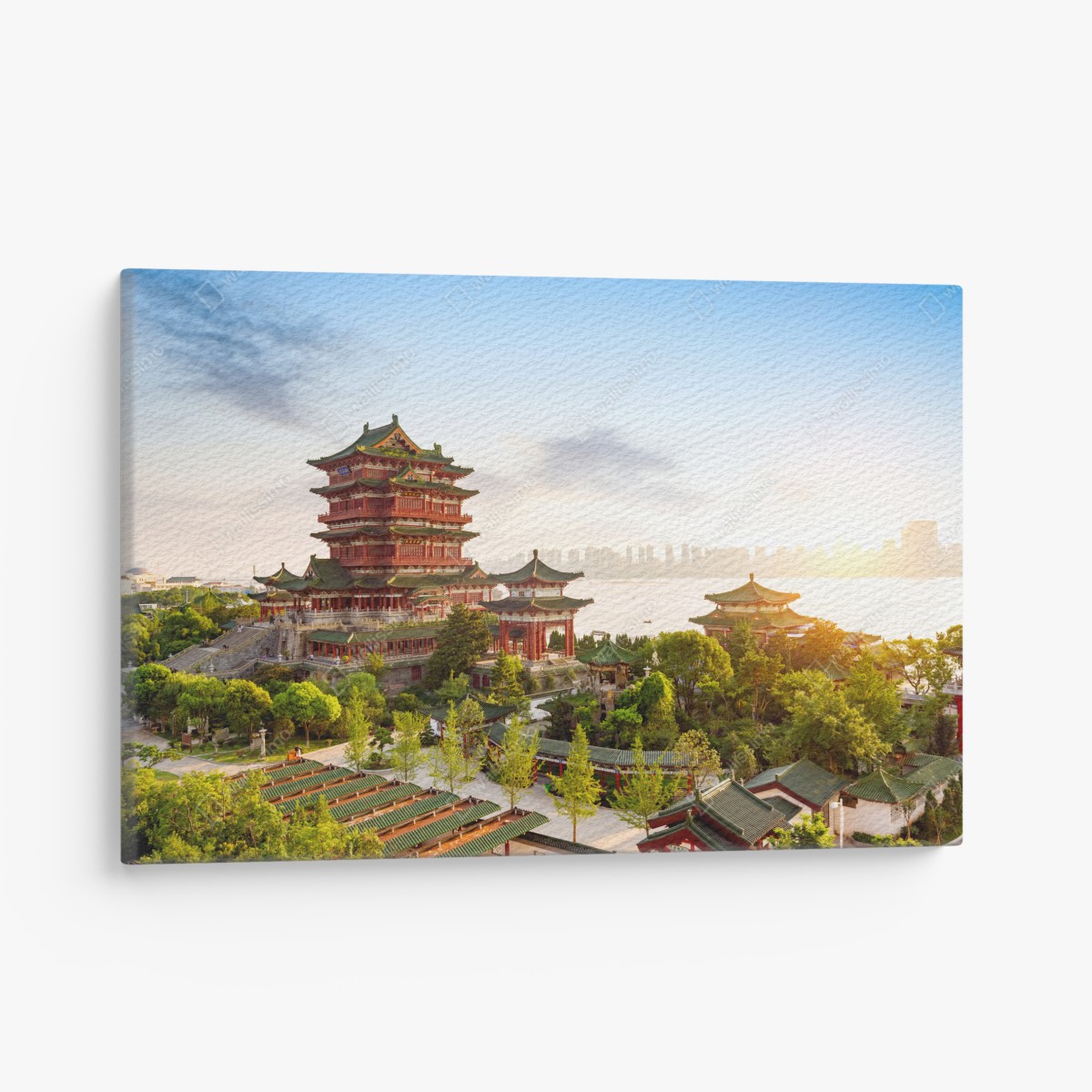 Canvas print Tengwang Pavilion at sunrise