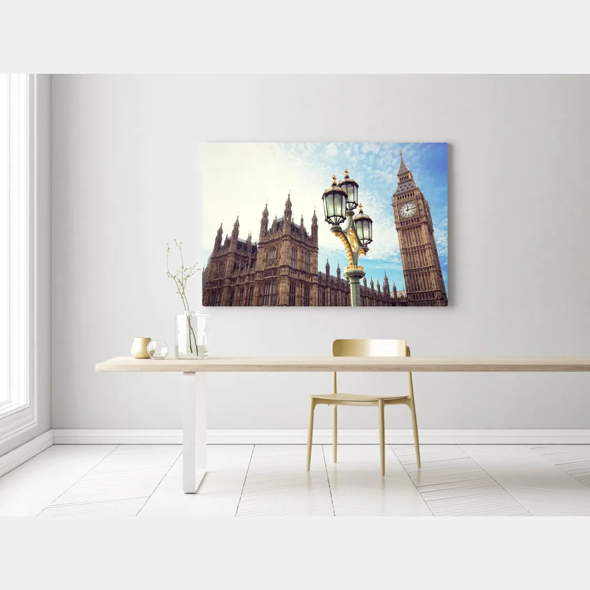 Obraz na płótnie Big Ben i Pałac Westminsterski w Londynie – Wallissimo® Obraz na płótnie Big Ben i Pałac Westminsterski w Londynie – Wallissimo®