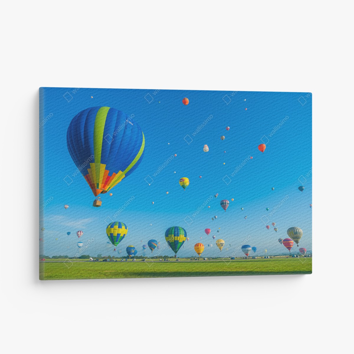 Canvas print colorful hot air balloons over Chambley