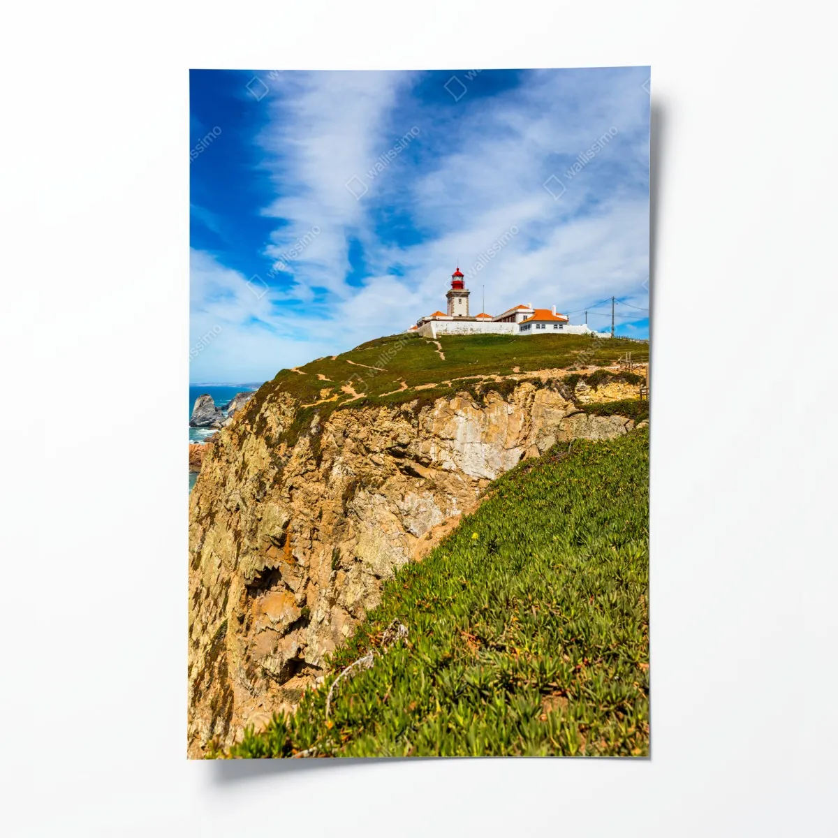 Plakat latarnia morska na klifach Cabo da Roca – Wallissimo® Plakat latarnia morska na klifach Cabo da Roca – Wallissimo®