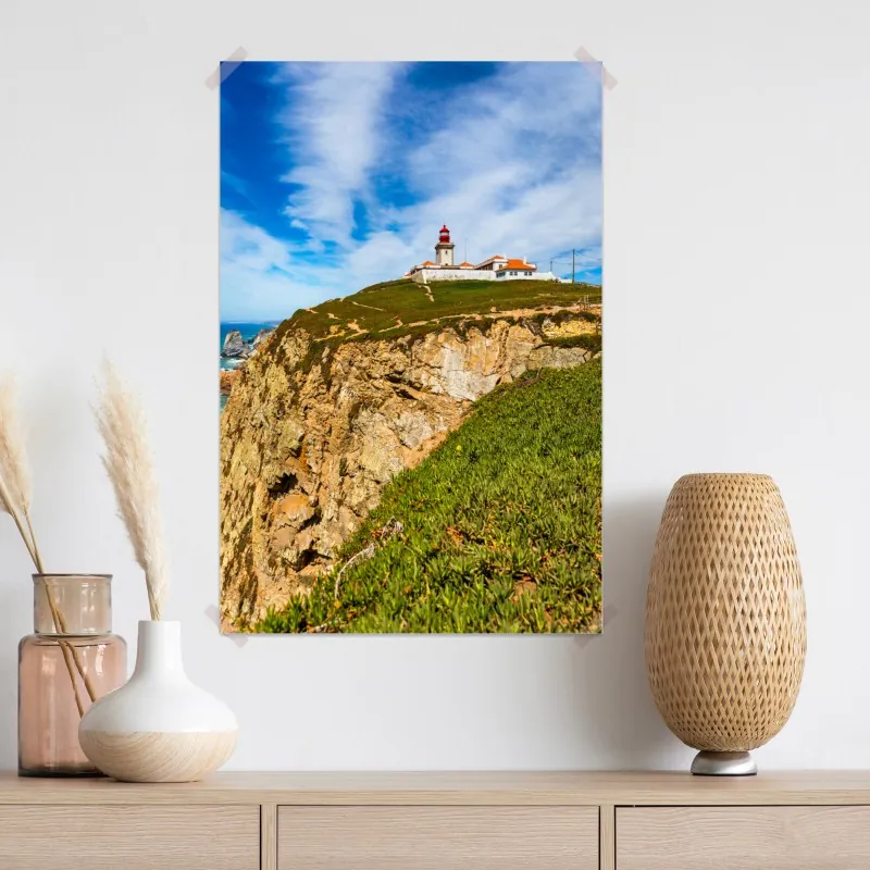 Plakat latarnia morska na klifach Cabo da Roca – Wallissimo® Plakat latarnia morska na klifach Cabo da Roca – Wallissimo®