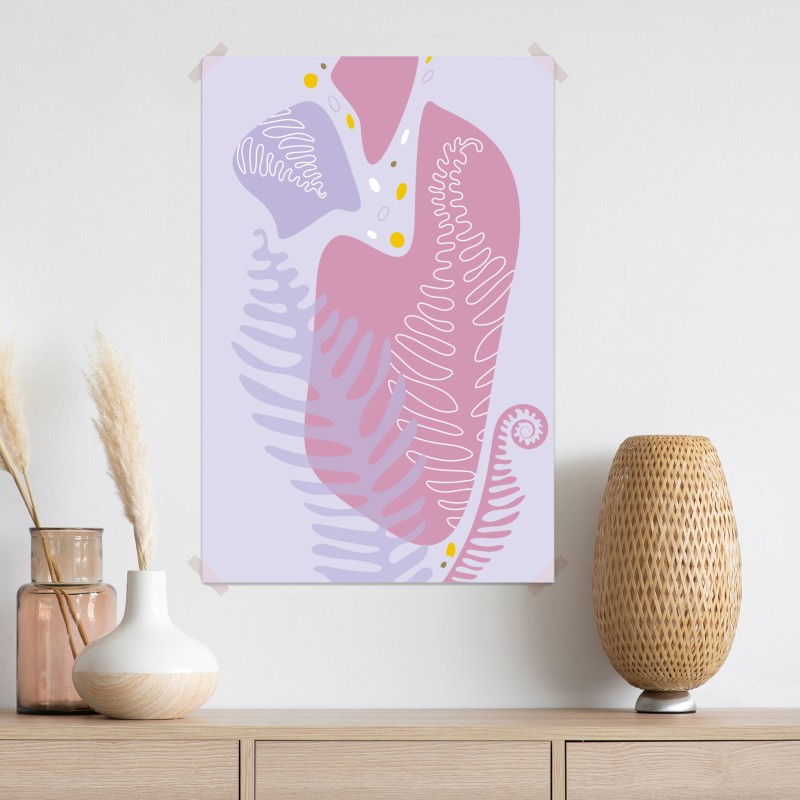 Plakat delikatna pastelowa kompozycja botaniczna – Wallissimo® Plakat delikatna pastelowa kompozycja botaniczna – Wallissimo®