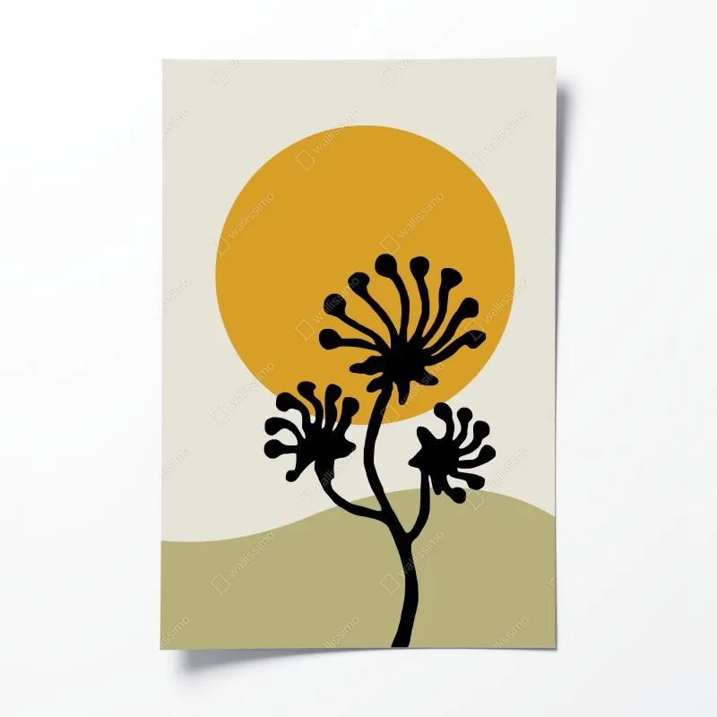 Plakat geometryczna fasada w monochromie – Wallissimo®