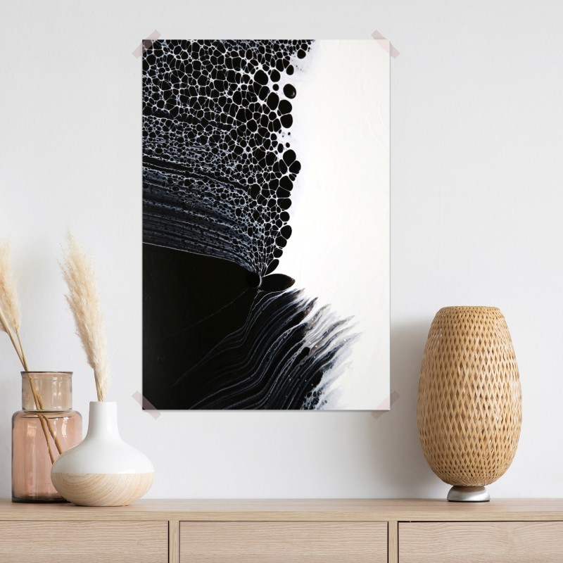 Plakat monochromatyczny przepływ komórek