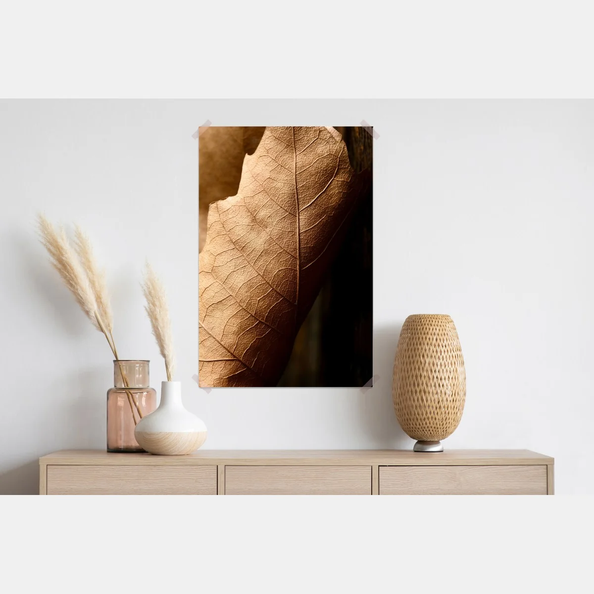 Plakat tekstura suchego liścia w zbliżeniu – Wallissimo® Plakat tekstura suchego liścia w zbliżeniu – Wallissimo®
