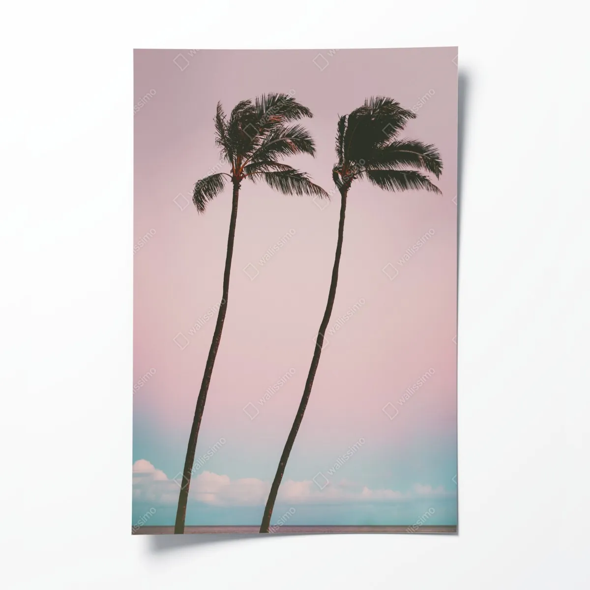 Plakat pastelowe palmy o zmierzchu – Wallissimo® Plakat pastelowe palmy o zmierzchu – Wallissimo®