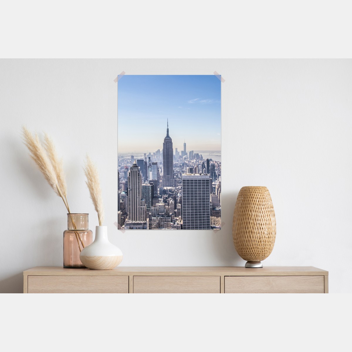 Plakat panorama Nowego Jorku z Empire State Building – Wallissimo® Plakat panorama Nowego Jorku z Empire State Building – Wallissimo®