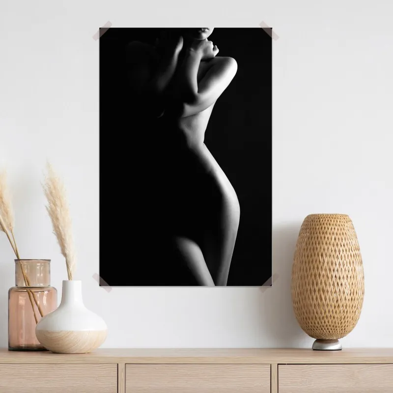 Plakat zmysłowa sylwetka kobiecej formy – Wallissimo® Plakat zmysłowa sylwetka kobiecej formy – Wallissimo®