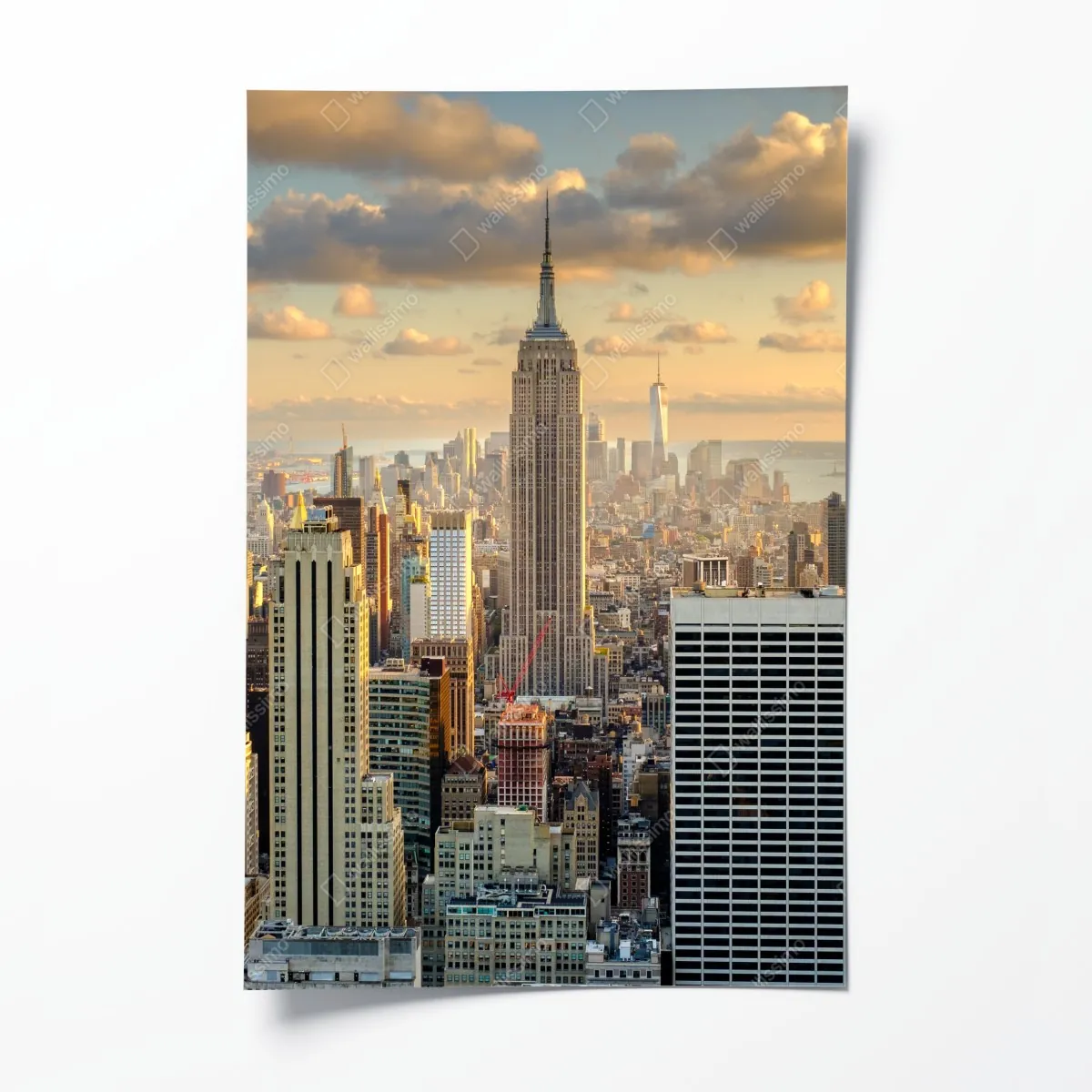 Plakat panorama Nowego Jorku o zachodzie słońca – Wallissimo® Plakat panorama Nowego Jorku o zachodzie słońca – Wallissimo®