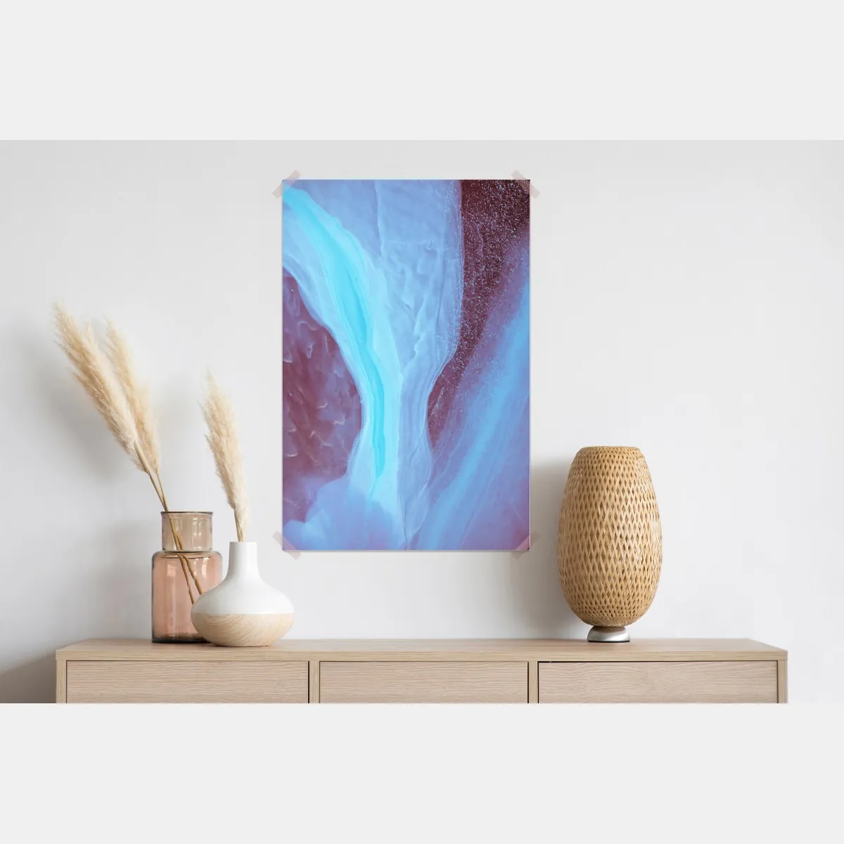 Plakat eteryczna turkusowo-różowa marmurowa abstrakcja – Wallissimo® Plakat eteryczna turkusowo-różowa marmurowa abstrakcja – Wallissimo®