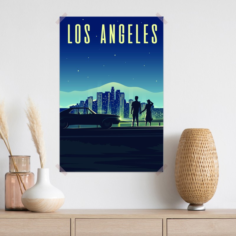 Plakat Los Angeles nocna panorama – Wallissimo® Plakat Los Angeles nocna panorama – Wallissimo®