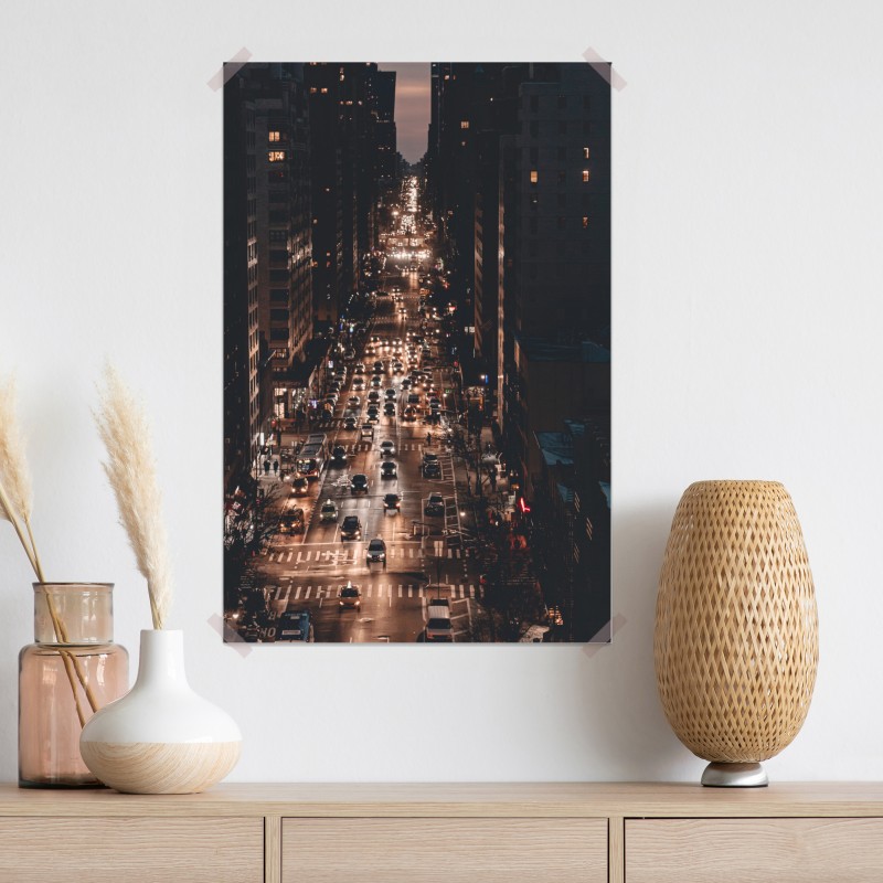 Plakat Manhattan nocna aleja – Wallissimo® Plakat Manhattan nocna aleja – Wallissimo®