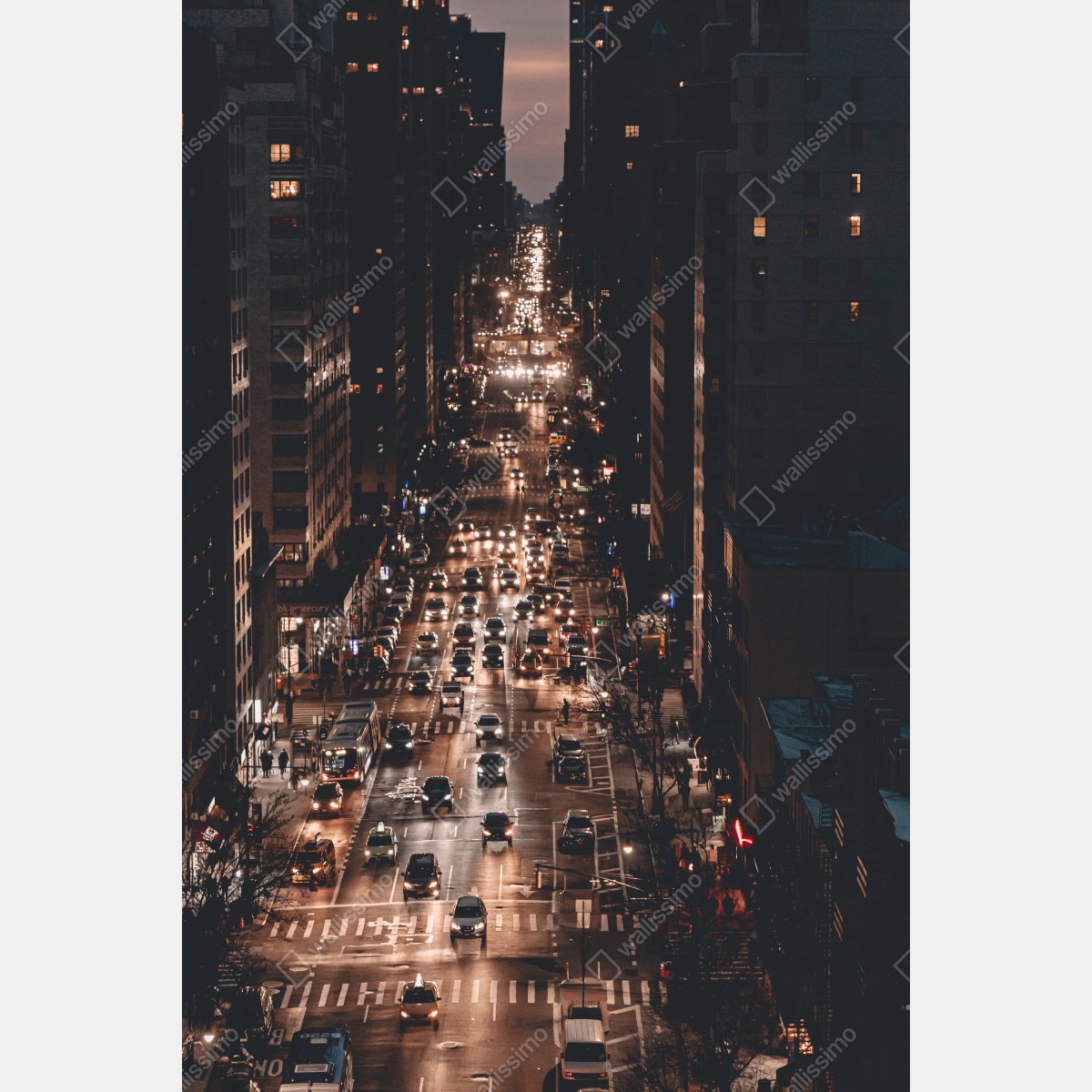 Plakat Manhattan nocna aleja – Wallissimo® Plakat Manhattan nocna aleja – Wallissimo®