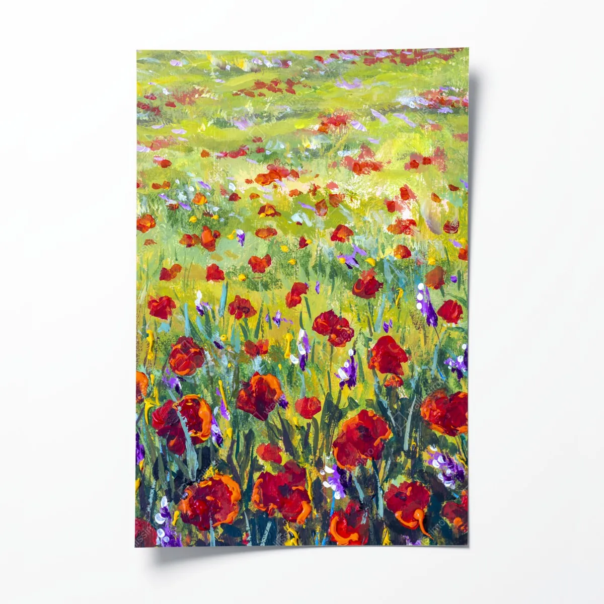 Plakat impresjonistyczna łąka z makami – Wallissimo® Plakat impresjonistyczna łąka z makami – Wallissimo®