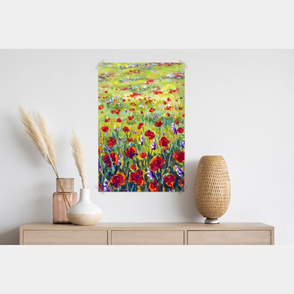 Plakat impresjonistyczna łąka z makami – Wallissimo® Plakat impresjonistyczna łąka z makami – Wallissimo®