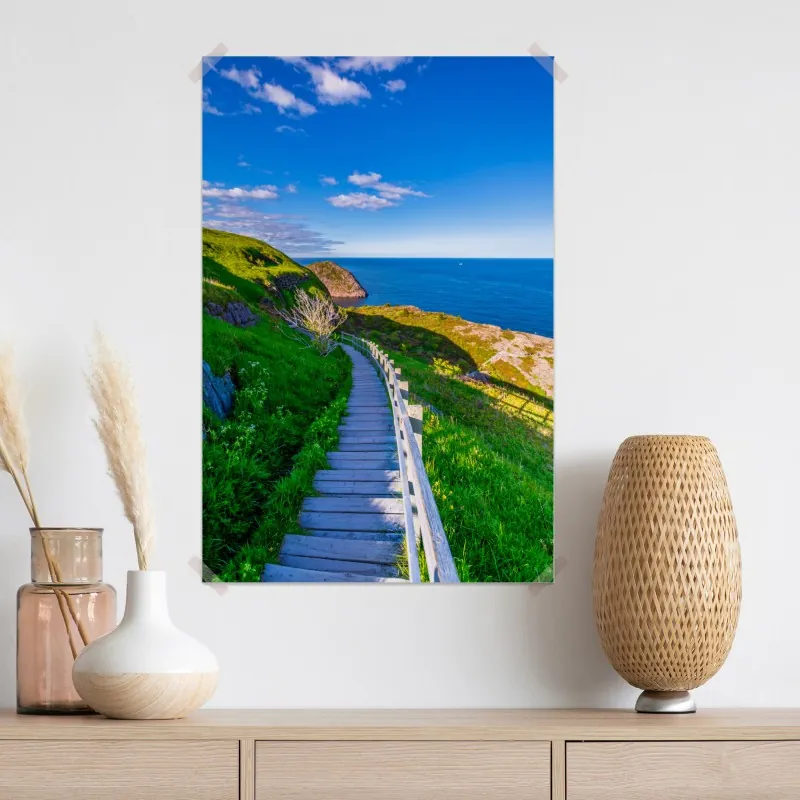 Plakat nadmorska ścieżka z widokiem na morze – Wallissimo® Plakat nadmorska ścieżka z widokiem na morze – Wallissimo®