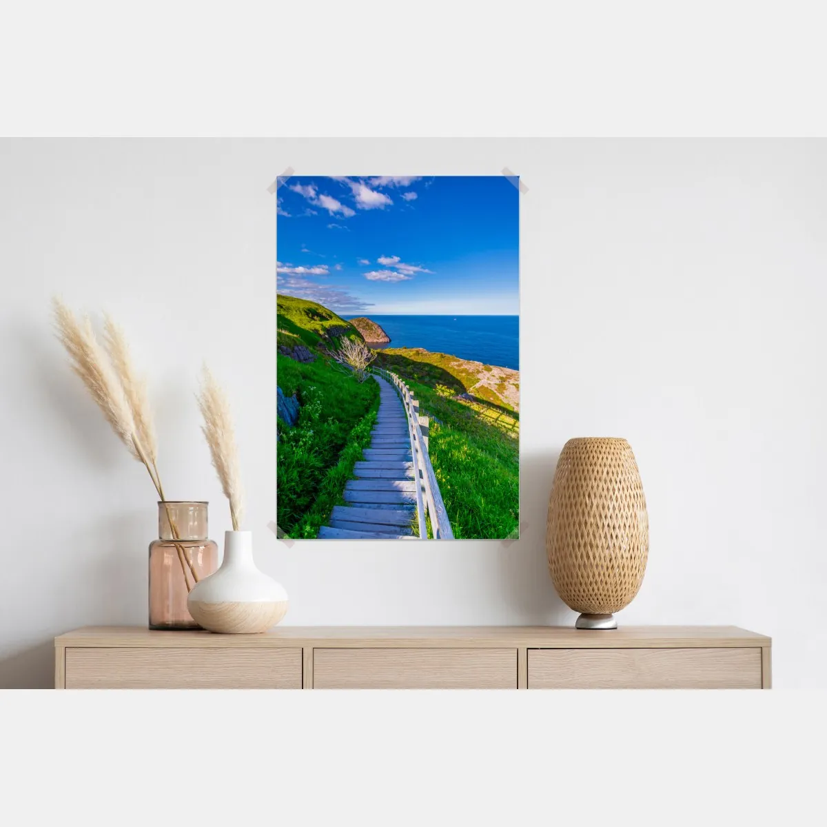 Plakat nadmorska ścieżka z widokiem na morze – Wallissimo® Plakat nadmorska ścieżka z widokiem na morze – Wallissimo®