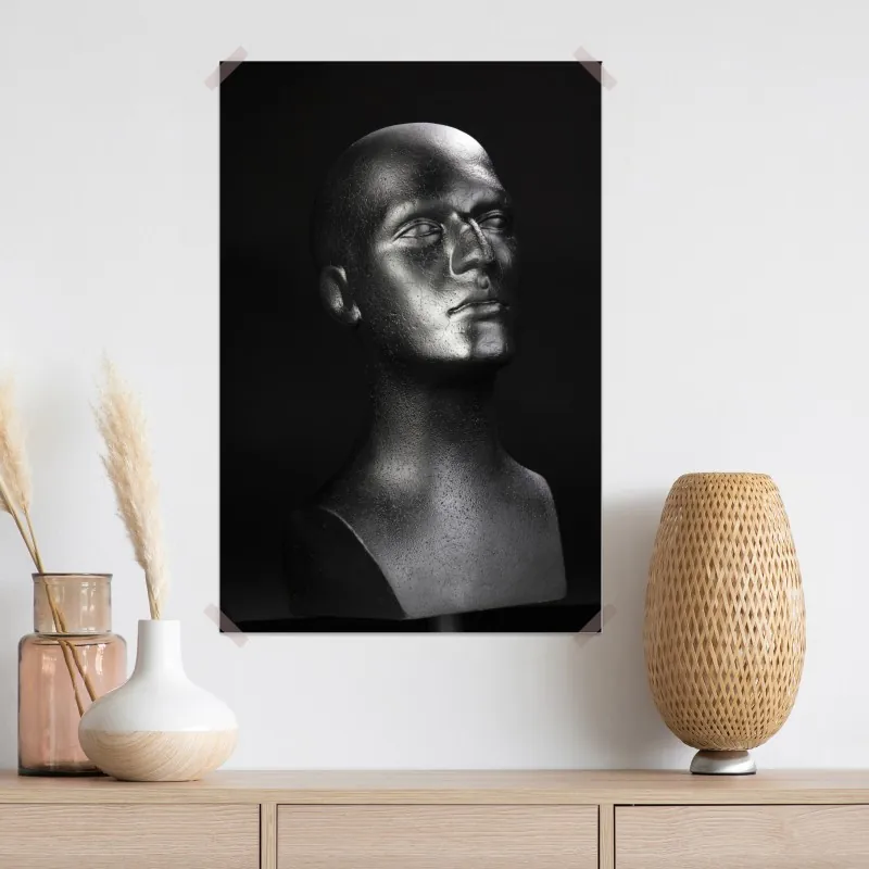 Plakat czarne popiersie manekina – Wallissimo® Plakat czarne popiersie manekina – Wallissimo®