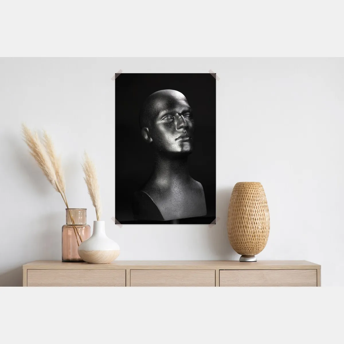 Plakat czarne popiersie manekina – Wallissimo® Plakat czarne popiersie manekina – Wallissimo®