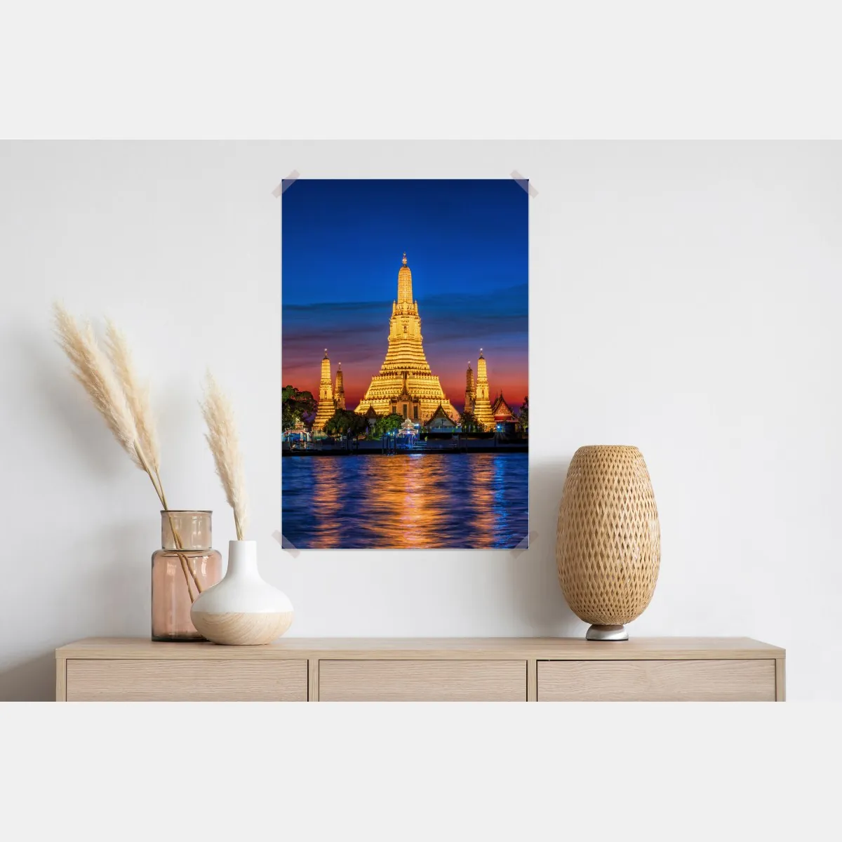 Plakat złote Wat Arun o zmierzchu – Wallissimo® Plakat złote Wat Arun o zmierzchu – Wallissimo®