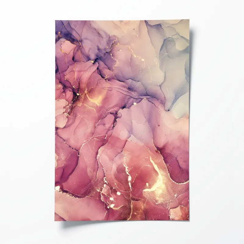 Plakat neonowy portret w różu i niebieskim – Wallissimo®