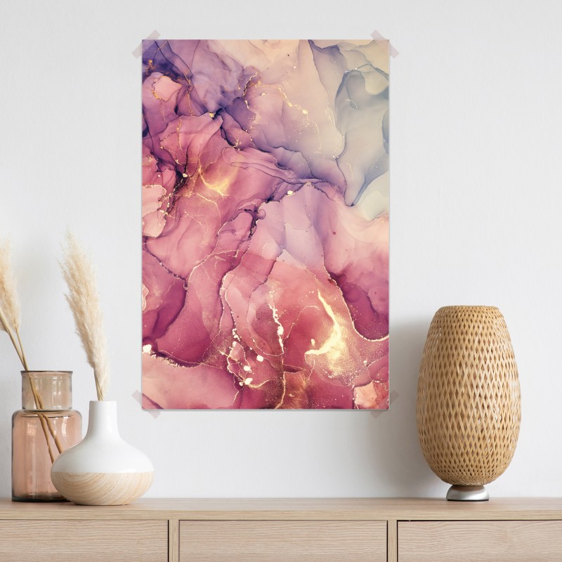 Plakat eteryczna fioletowa abstrakcja marmurowa – Wallissimo® Plakat eteryczna fioletowa abstrakcja marmurowa – Wallissimo®