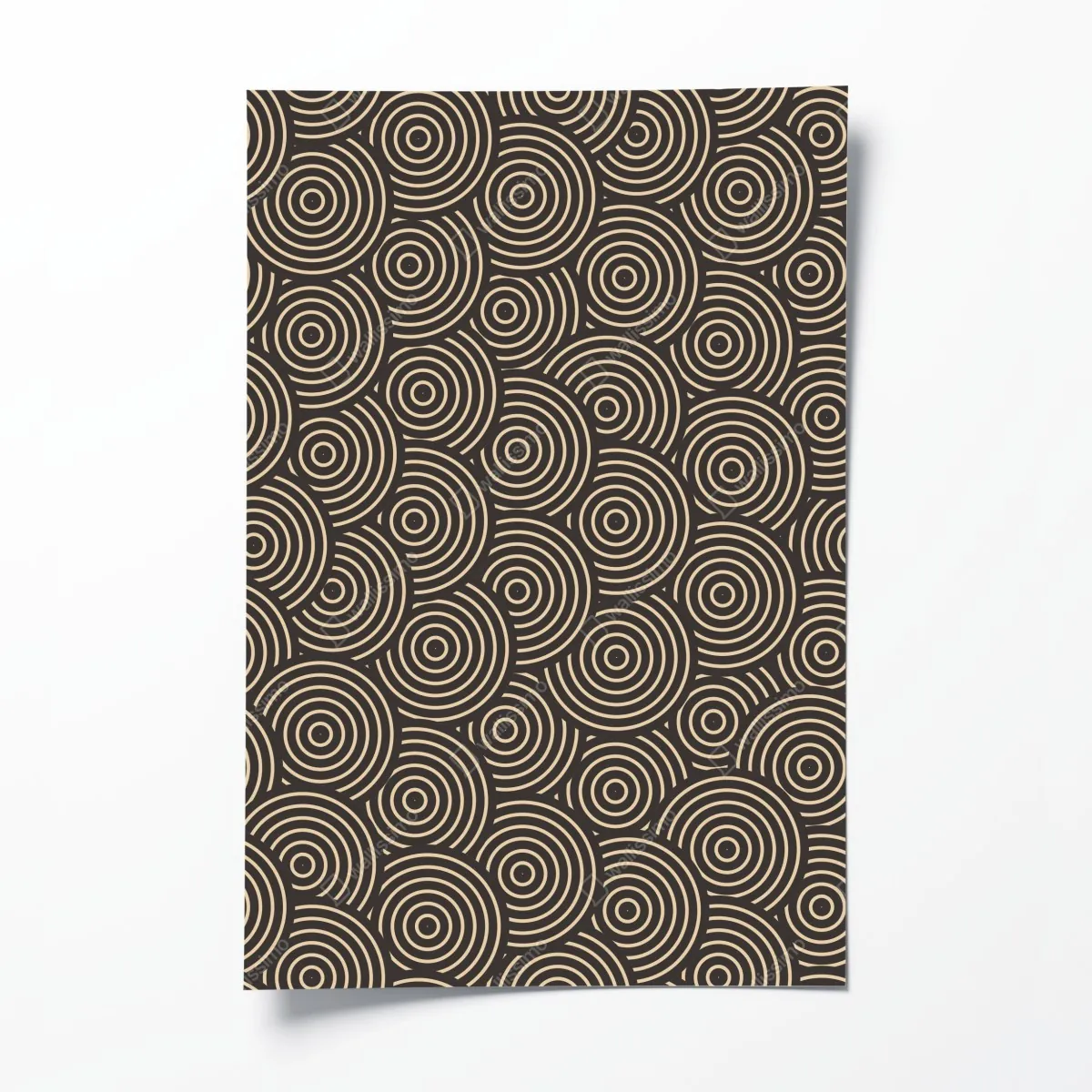 Plakat retro koncentryczne koła – Wallissimo® Plakat retro koncentryczne koła – Wallissimo®