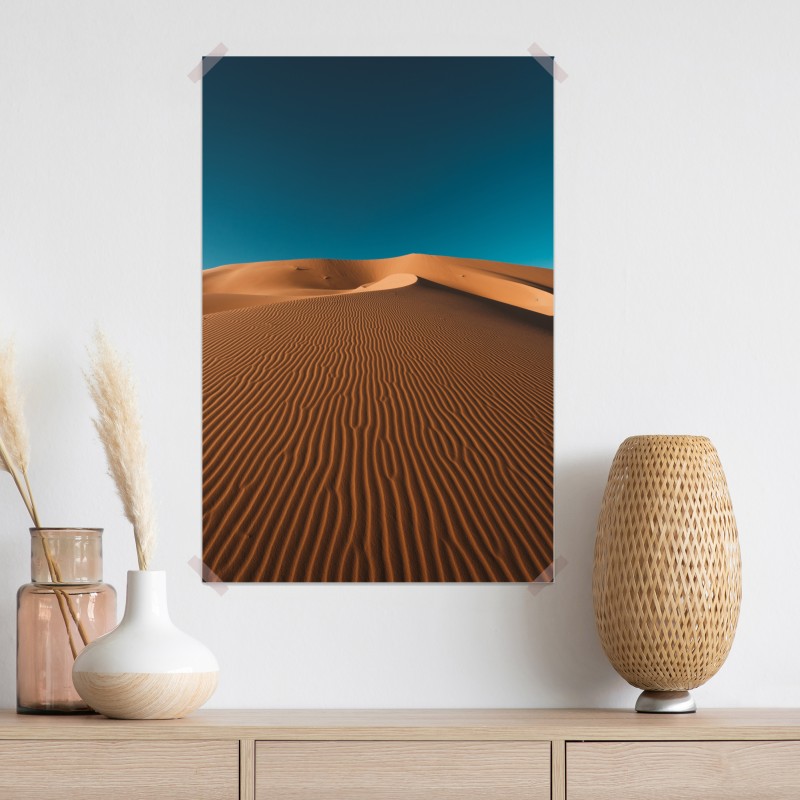 Plakat złote wydmy pod głębokim niebem – Wallissimo® Plakat złote wydmy pod głębokim niebem – Wallissimo®