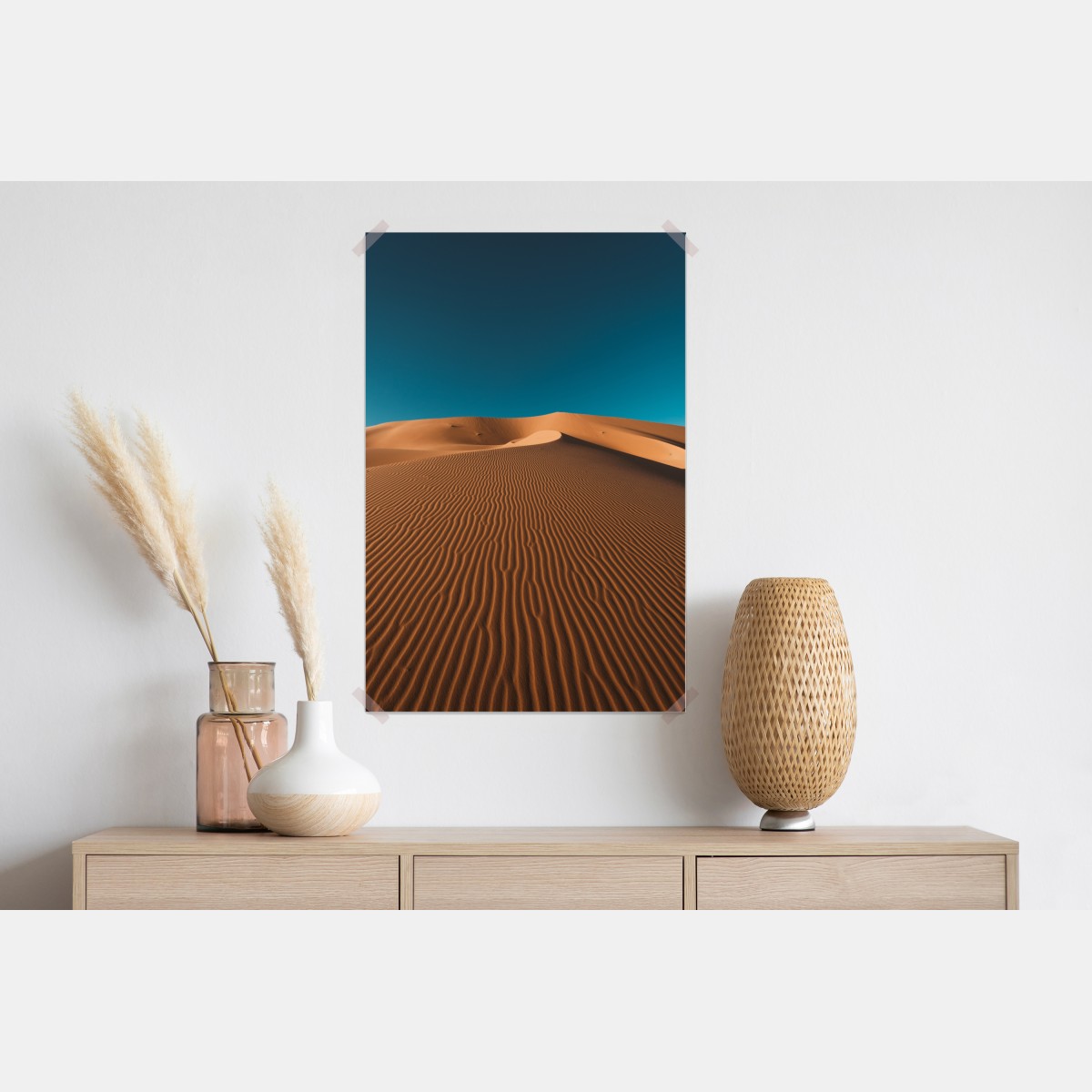 Plakat złote wydmy pod głębokim niebem – Wallissimo® Plakat złote wydmy pod głębokim niebem – Wallissimo®