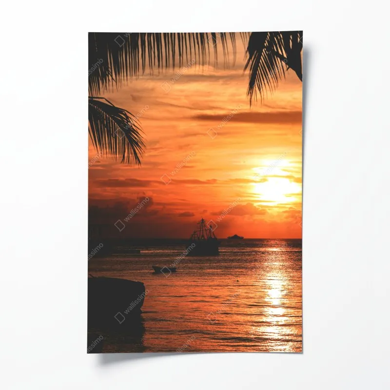 Plakat nadmorska ścieżka z widokiem na morze – Wallissimo®