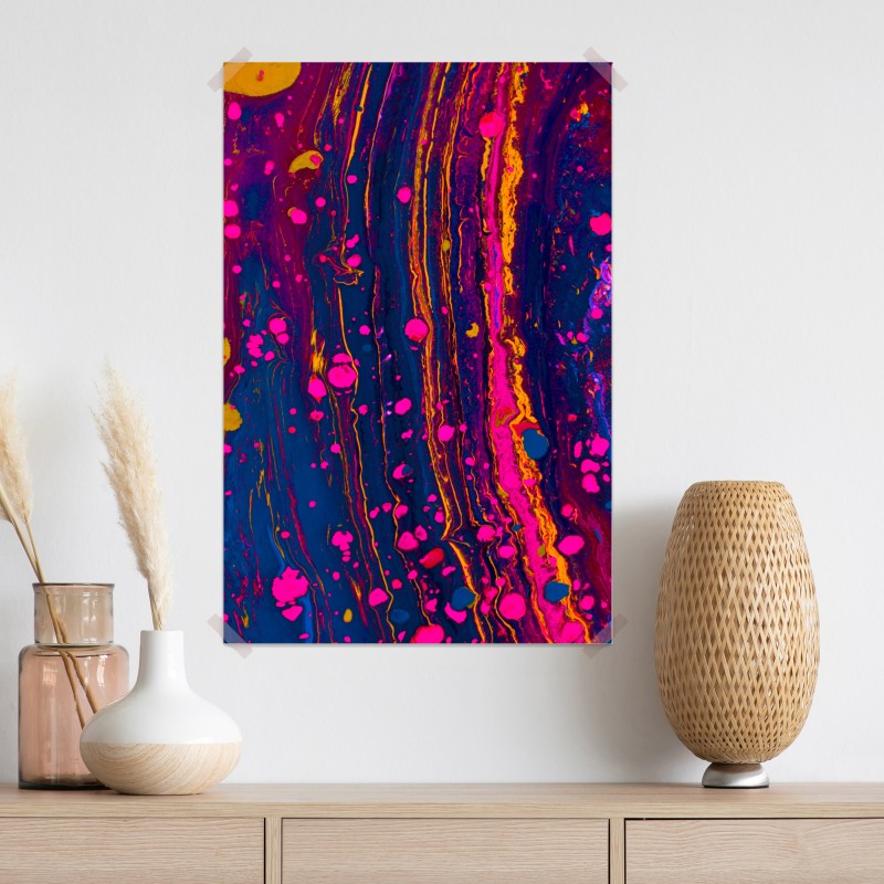 Plakat neonowa marmurkowa grafika abstrakcyjna – Wallissimo® Plakat neonowa marmurkowa grafika abstrakcyjna – Wallissimo®