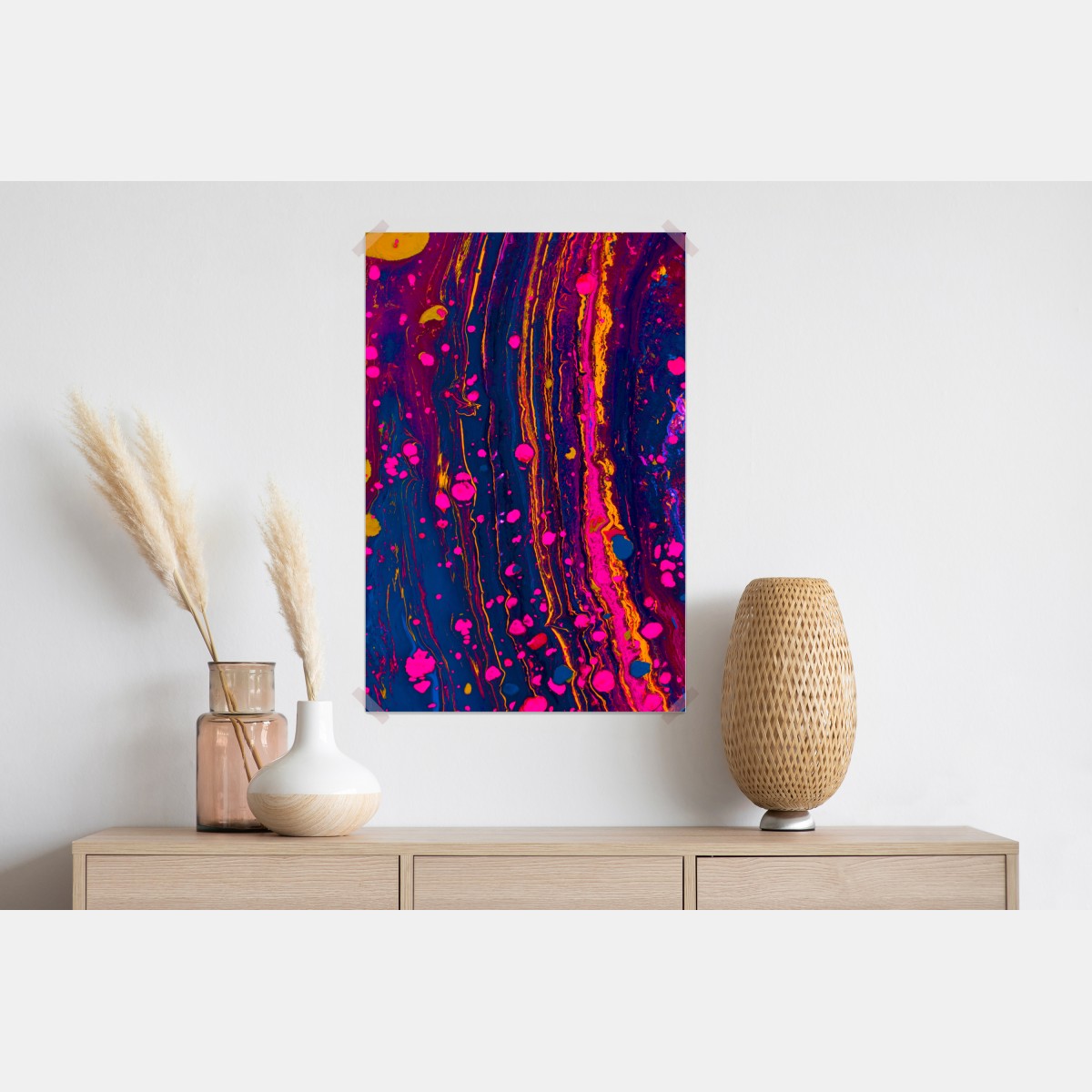 Plakat neonowa marmurkowa grafika abstrakcyjna – Wallissimo® Plakat neonowa marmurkowa grafika abstrakcyjna – Wallissimo®