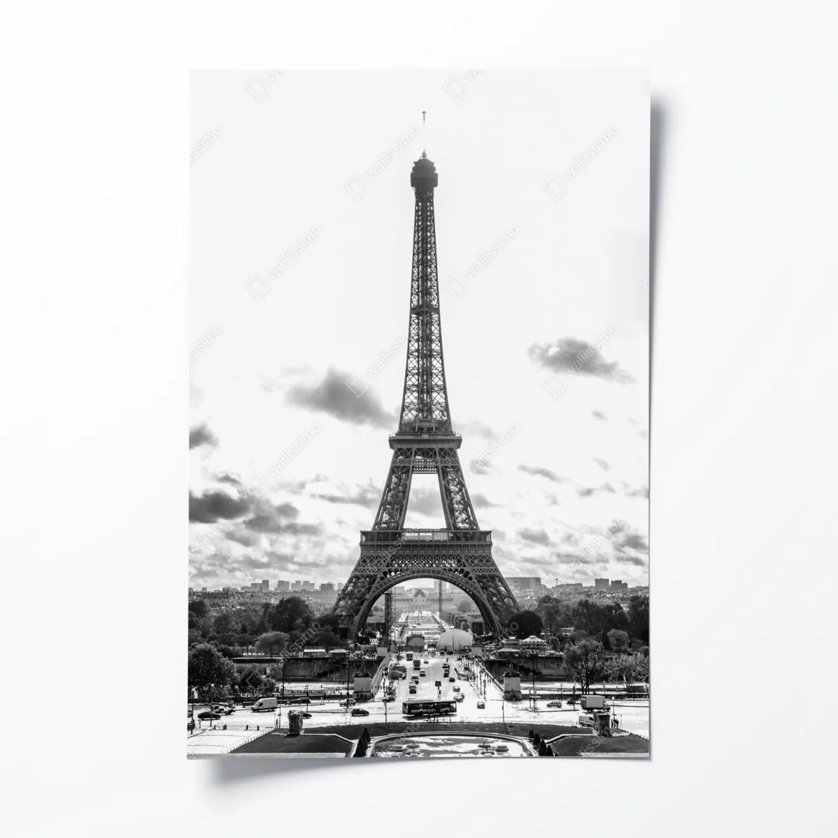 Plakat Paryż Wieża Eiffla w monochromie – Wallissimo® Plakat Paryż Wieża Eiffla w monochromie – Wallissimo®