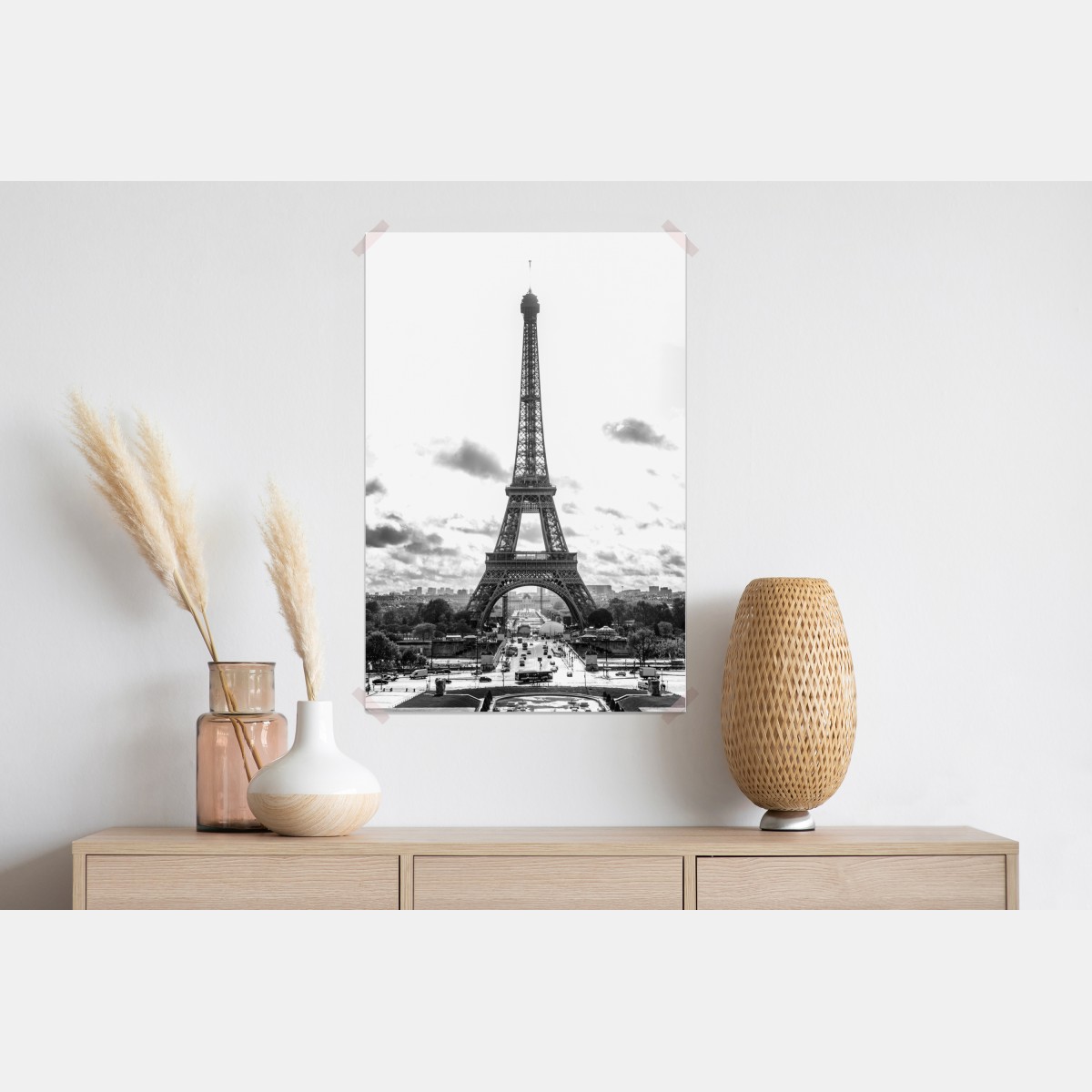 Plakat Paryż Wieża Eiffla w monochromie – Wallissimo® Plakat Paryż Wieża Eiffla w monochromie – Wallissimo®