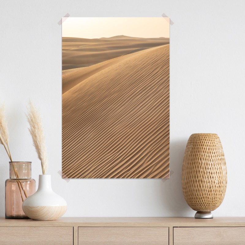 Plakat złote wydmy minimalistyczny krajobraz – Wallissimo® Plakat złote wydmy minimalistyczny krajobraz – Wallissimo®